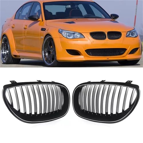 Couvercle d'évent capot pour BMW Série 5 E60 E61 noir brillant - 2