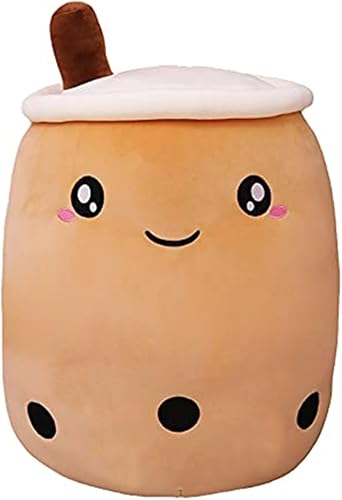 KEDE - Divertida almohada de peluche de personaje de caricaturas juguete de felpa con forma de taza de té Boba, almohada con forma de taza de té