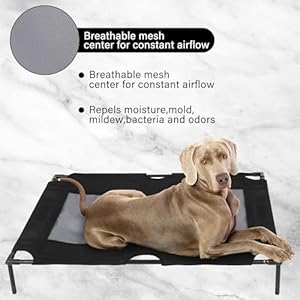2-Pcs-Elevated-Dog-Bed-Replacement-Cover-Raised-Pet-Cot-Replacement-Cover-with-Mesh-Panel-36-x-30-Inch-for-Outdoor-Indoor-Cot-Not-Included-Black - Cucciolini Doodles   2-Pcs-Elevated-Dog-Bed-Replacement-Cover-Raised-Pet-Cot-Replacement-Cover-with-Mesh-Panel-36-x-30-Inch-for-Outdoor-Indoor-Cot-Not-Included-Black