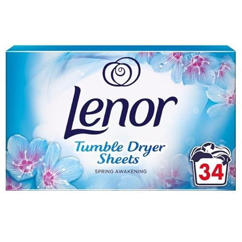 UKDeals Direct® Tumble Dryer Sheets Spring Awakening Fabric Conditioner Fresh Clothes, Long lasting Freshness When Tumble Drying For Clean & Soft Fabrics (34sheets in pack)