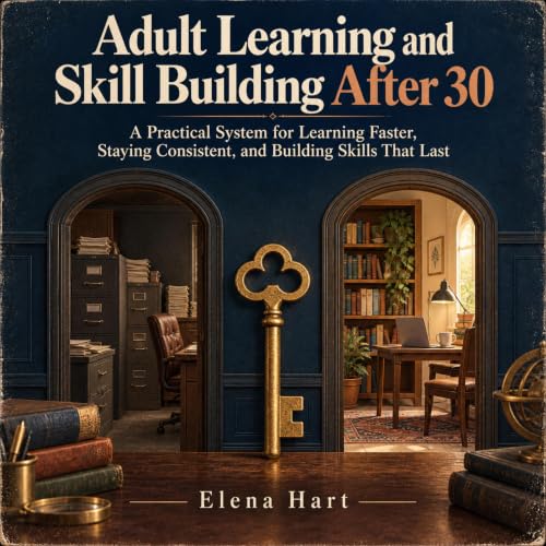 Diseño de la portada del título Adult Learning and Skill Building After 30