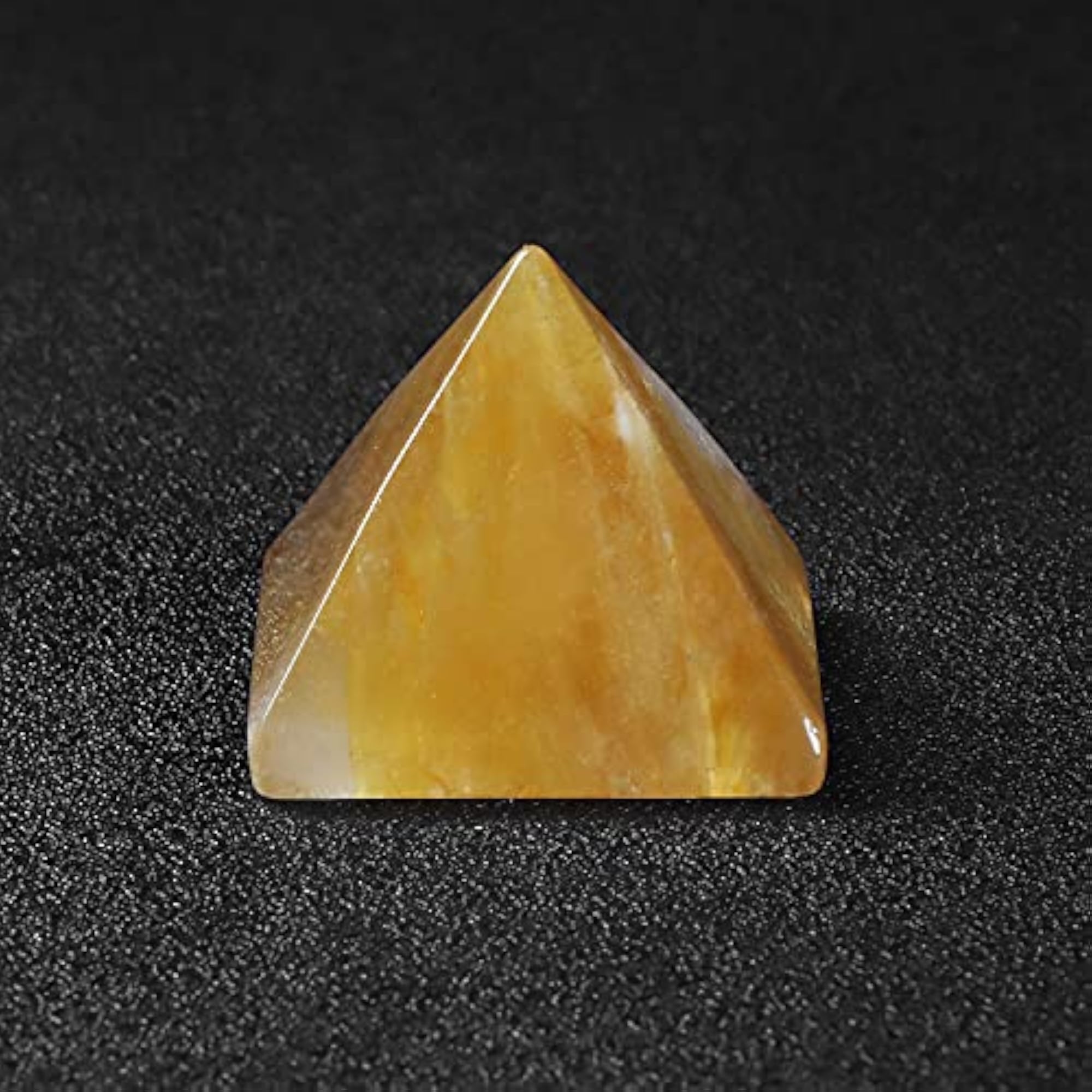 Crystal Orgone Pyramid with Chakra Stones for Positive Energy
