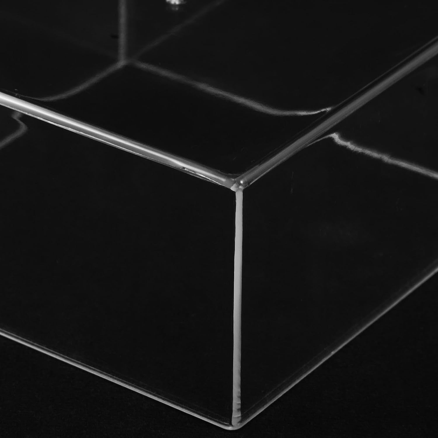 Garneck 6pcs Acrylic Cube Display Case High Clarity Riser for Collectibles