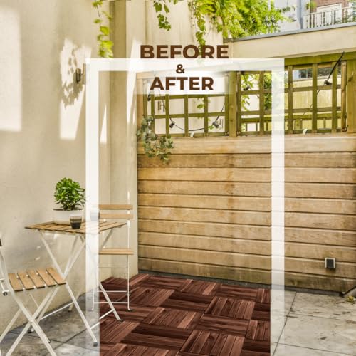 Azulejos para exteriores de acacia natural creados para transformar terrazas en oasis 7