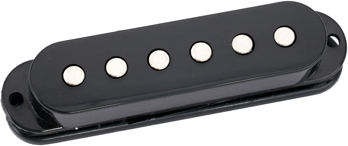 Musiclily Basic 50mm Ceramic Single Coil Neck Pickup for Strat Style Electric Guitar, Black