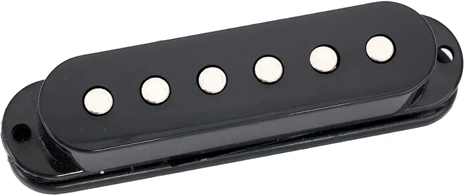 Musiclily Basic 50mm Cerâmica Captador Single Coil Braço para Guitarra Strat Style, Preto