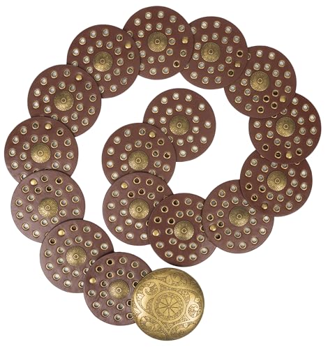 Women Wide Western Disc Belt Cowgirl Boho-Concho Leather Belts for Jeans Dress 5