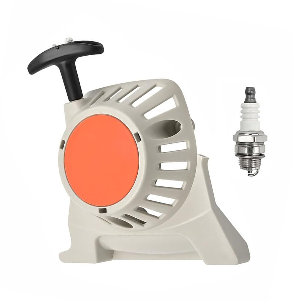 BE-TOOL Recoil Starter Assembly, Recoil Pull Starter Replace Part with Spark Plug 4180 190 4002 Fits for Stihl FS90 FS91 FS110 FS111 FS130 FS131 KM91 KM131 String Trimmer