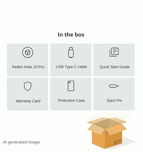 Xiaomi Smartphone REDMI Note 10 Pro 6, 67 6 GB/128 GB NFC DUALSIM Onyx Grau