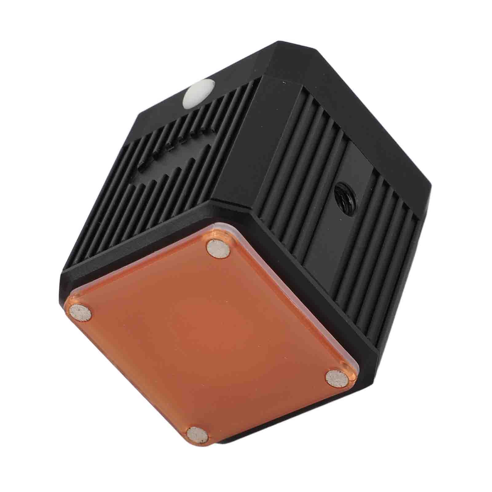 Luz de Vídeo LED, Recargable, Regulable, Impermeable, Batería de 1600 MAh, Mini Luz de Vídeo LED, Iluminación de Cámara Portátil con Filtros de Color, ángulo de Haz de 120 Grados, 5600 K y