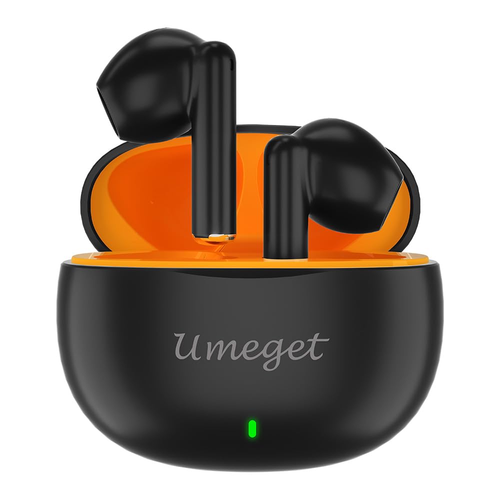 UMEGET TWS Earbuds ENC Noise Cancellation Wireless Bluetooth Earphones,Dual Mics in Ear Detection Wireless Headset,Lower Delay 13mm Speaker Headphones