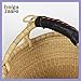 Bolga Zaare Market Basket, Handmade in Ghana by Women Artisans, Natural, MEDIUM, 13
