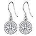 Produktbild Lydreewam Damen Ohrhänger Silber 925 Hängende Tropfen Ohrringe mit 3A 6mm Zirkonia