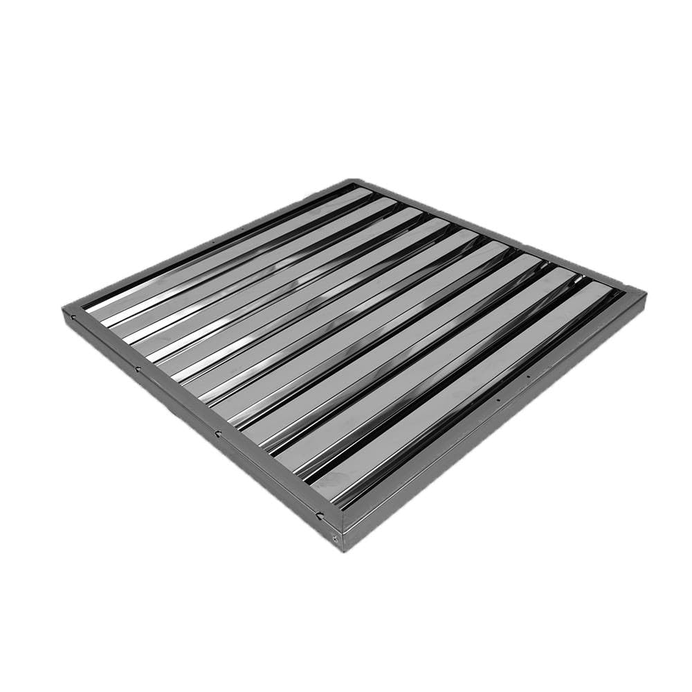 AllSpares Flammschutzfilter Typ B für Dunstabzugshaube aus Edelstahl AISI 304 | Metallfettfilter für Gastronomie und Industrieeinsatz| Fettfilter Abzugshaube 500 x 500 x 25 mm