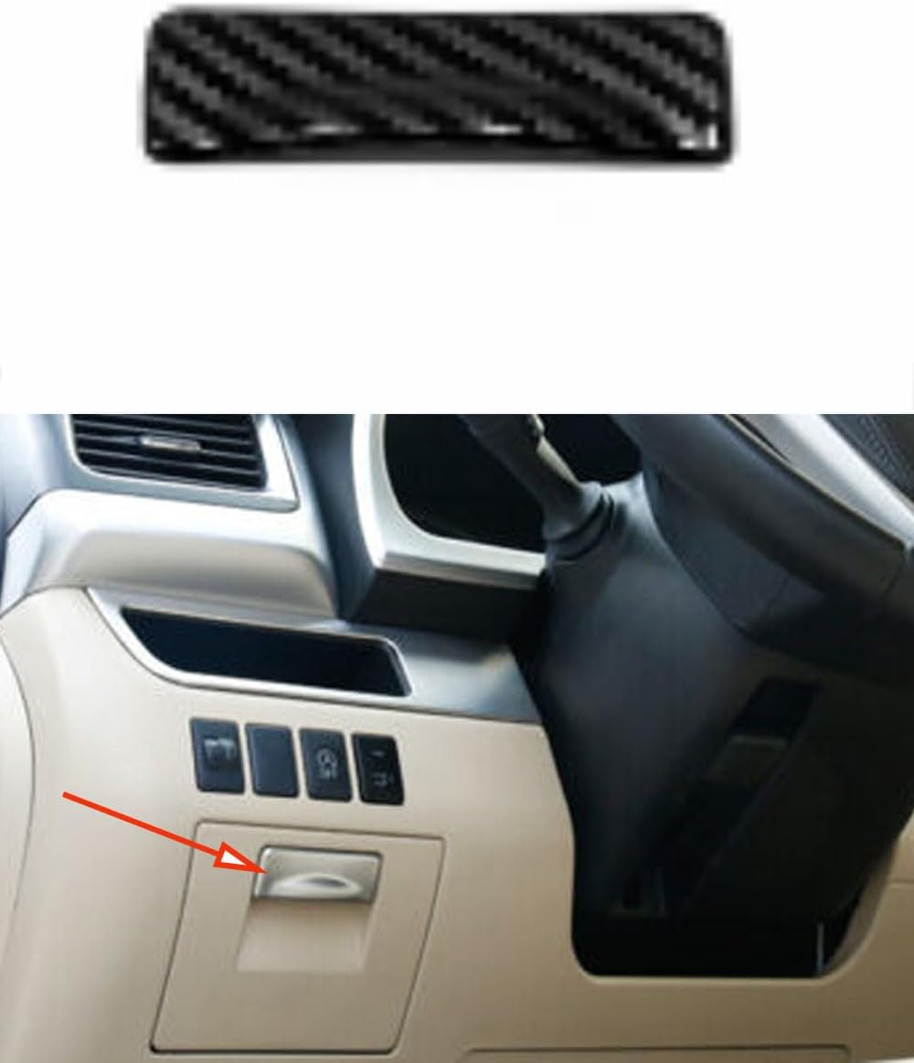 Car Accessories Fit for Toyota Highlander 2014-2019 ABS Interior Glove Storage Box Switch Button Trim 1PC Set （Matte Silver）