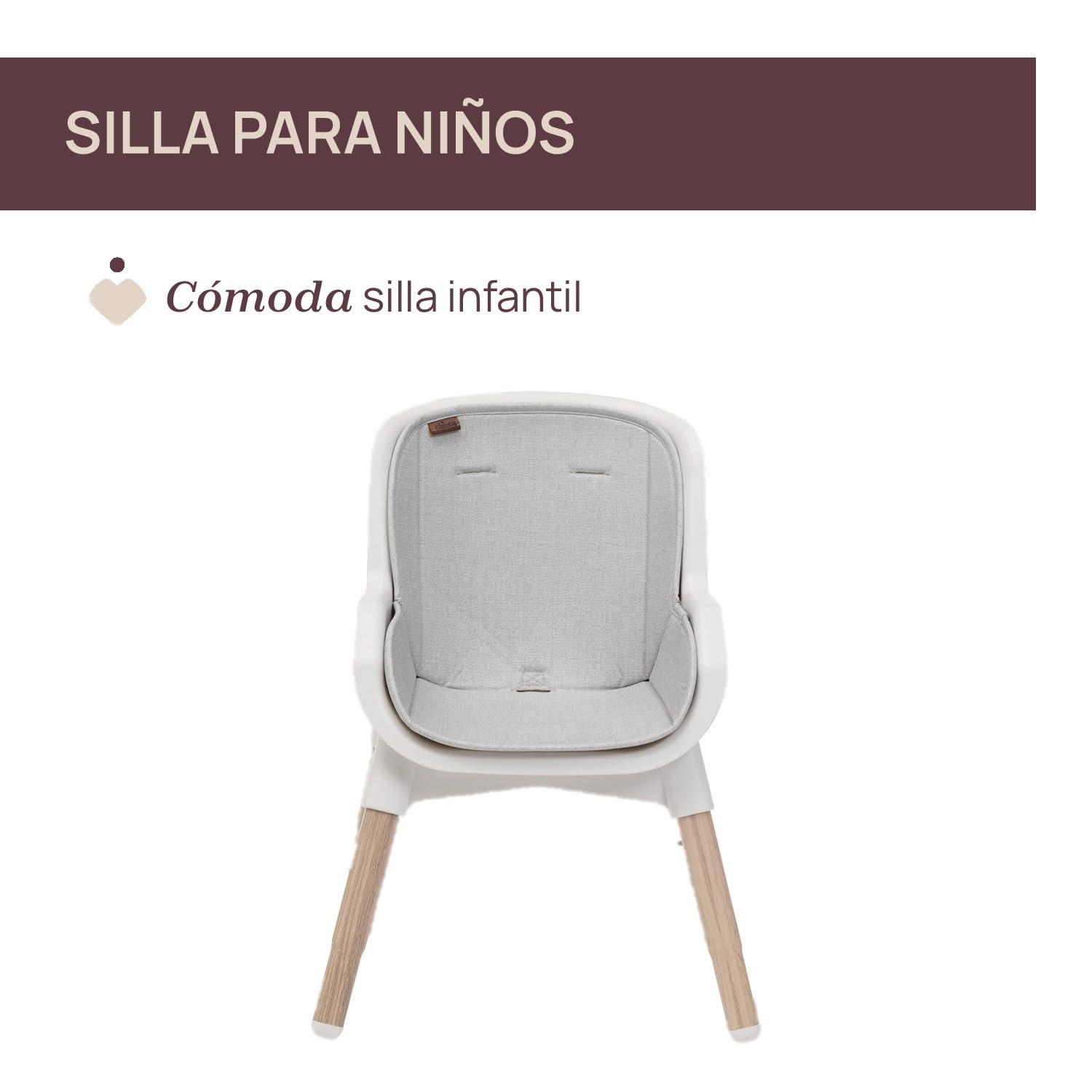 Chicco Zest Plus Trona evolutiva para niños de 6 meses a 40 kg, plegable y con asiento lavable, con acolchado incluido, cinturón de 5 puntos y bandeja extraíble, ligera y compacta