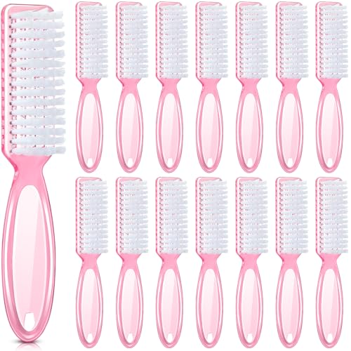 Patelai 15 Pieces Nail Brush Handle Grip for Fingernail Toe Scrub Cleaning