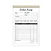 2-Part Carbonless Invoice Book with Sales Receipt Book & Order Forms for Small Business - A5 (5.5×8.3in) 50 Sheets, White/Yellow, Lightweight & Durable