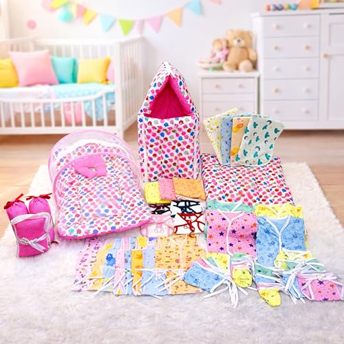 Image of Infantbond 56 In 1 Baby Products All New Born Combo|Gift Set|Essentials|Hospital Kit|Clothes|Infant Essentials|Baby Shower|Complete Daily Items Combo(0-6 Months) (Apple) (Pink For Baby Girl)