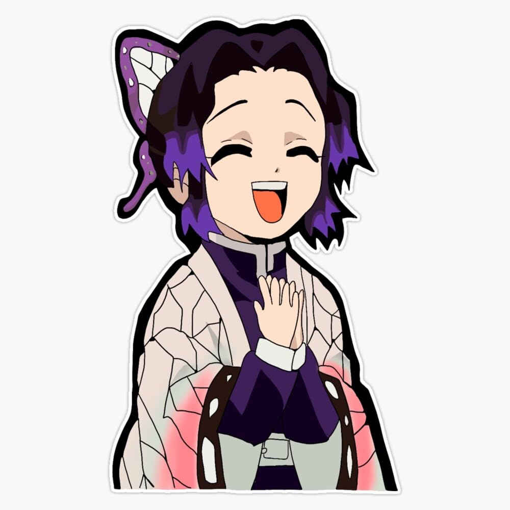 Shinobu Sticker Vinyl Waterproof Sticker Decal Car Laptop Wall Window Bumper Sticker 5"