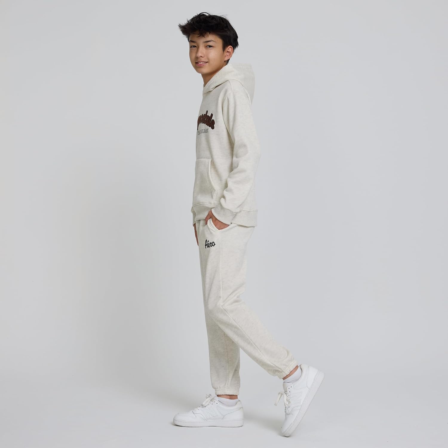 AEROPOSTALE Boys 2 Piece Outfit - Pullover Hoodie and Athletic Pants, Youth Jogger Sweatpants and Sweatshirt, Sizes 4-12