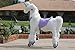 MEDALLION - My Pony Ride On Real Walking Horse for Children 5 to 12 Years Old or Up to 110 Pounds (Color Medium Purple Unicorn) for Girls 5 to 12 Years Old