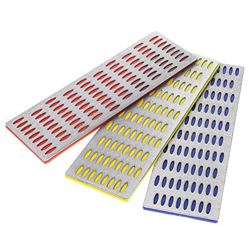 3 Piece Universal Diamond Knife And Blade Sharpening Block Set #TOP3