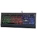 Produktbild LYCANDER Gaming Keyboard UK, Wired USB Keyboard - 19 anti-ghosting keys, 1.8m cable, rainbow backlight