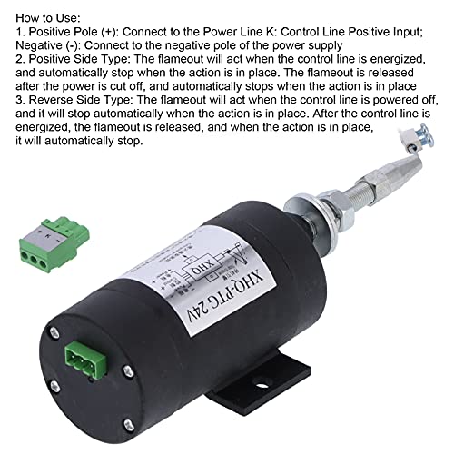 Válvula solenoide de parada, conjunto de gerador de motor a diesel solenoide de desligamento de comb