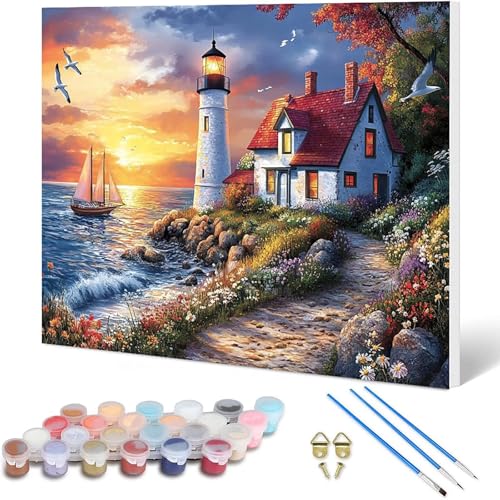 Paint by Numbers  G 40x30 cm, l h DIYG fW^G Z io[yCg S҂Ƒl - KpΏ CeA Ǐ z[fR[V -hjw2501072