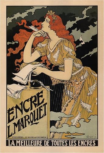 Impression Tableaux Graffiti Eugène Grasset SERENDIPITP Affiche d'Art Premium 60x90