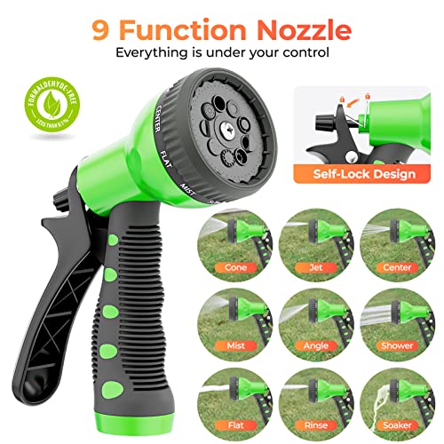 Bigtur Retractable Garden Hose Reel, 3/5''X 65' Wall Mounted Retractable Garden Hose-Reel With Automatic Rewind/Slow Return System/180°Swivel Bracket #TOP2