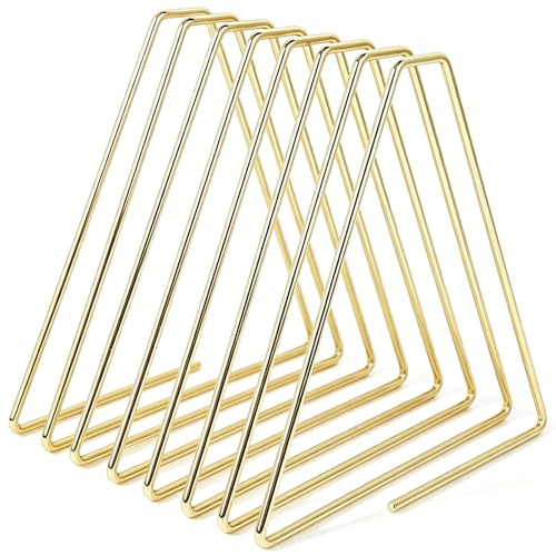 Image of Cyrank Metal Magazine Holder, Record Organizer Rack Desktop File Sorter Organizer Small Newspapers Holder Stand for School Office(Gold)