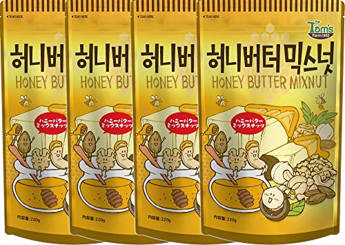 ハニーバターミックスナッツ220g 4袋セット 韓国