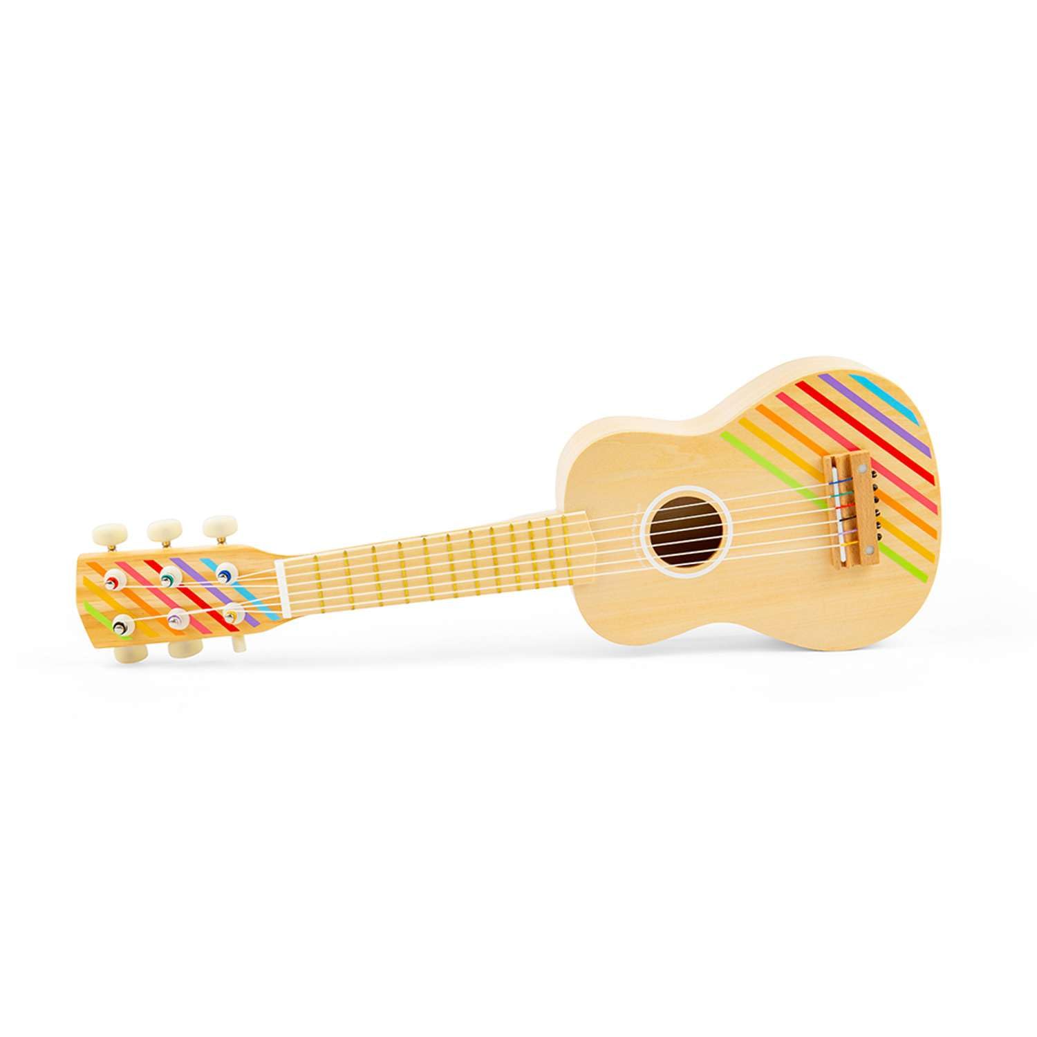 Bigjigs Toys, Guitarra de madera para niños, instrumentos musicales, juguetes de madera, guitarra para bebé, instrumentos musicales para niños pequeños, ukelele para niños, instrumento musical para