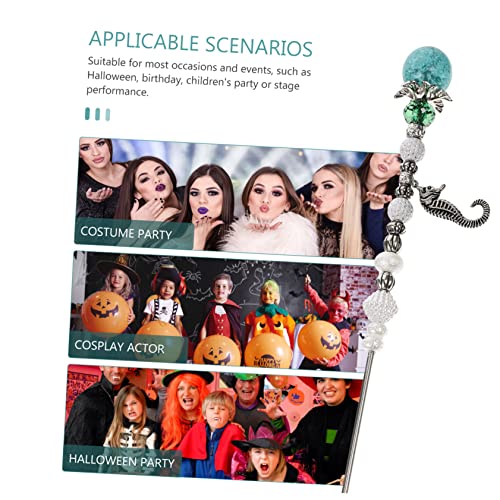 4 peças de varinhas azuis de fada para vara e ornamento decorativo infantil decoração arte presente