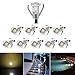 Produktbild 10er Set Mini Treppen Einbaustrahler Ø18mm 0.4W IP67 Wasserdicht 7LM Bodeneinbaustrahler LED Bodenstrahler Aussen und Innen Lampe mit 12V Netzteil für Garten Terrasse Treppen Beleuchtung Warmes Weiß