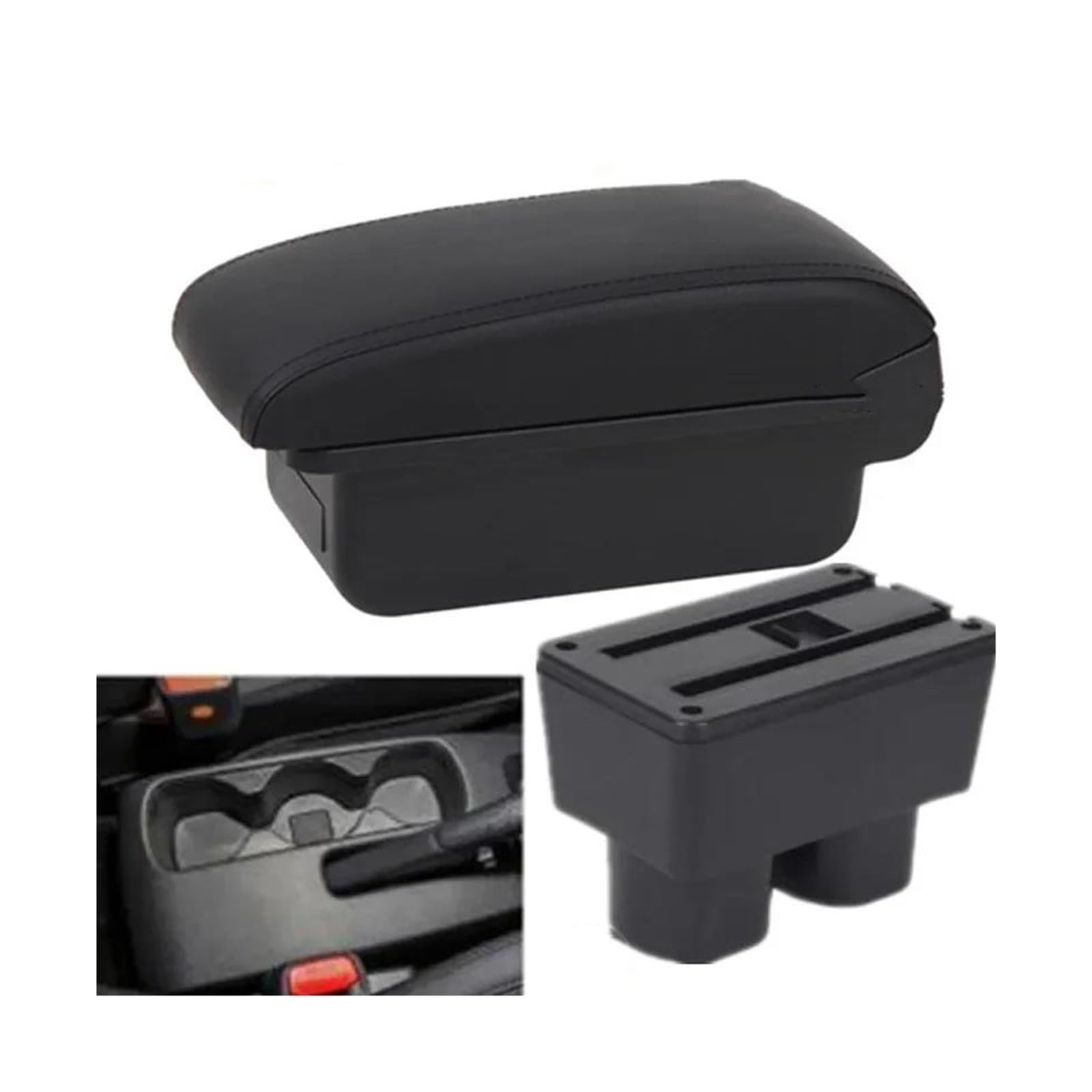 Interior Parts For TOYOTA For RUSH For Avanza For Rush Car Accessories Armrest Box Car Armrest Center Storage Box(A2 black line No USB)