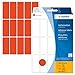 Produktbild HERMA 2412 Vielzweck-Etiketten, 480 Stück, 20 x 50 mm, 15 pro Bogen, selbstklebend, Haushaltsetiketten zum Beschriften, matt, blanko Papier Klebeetiketten Aufkleber, rot