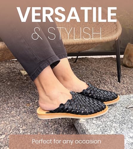 Image of Macarena Collection Womens Shoes Leather Sandals for Women | Huarache Handmade Mexican Sandals | Comfortable & Stylish Womens Sandals Panal