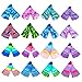 Gugmoy Kids Swim Fins,Comfortable Silicone Flippers for Swimming and Diving,Size Suitable Beginners Kids Girls Boys Adults (XXX-Small, Colorful-C)
