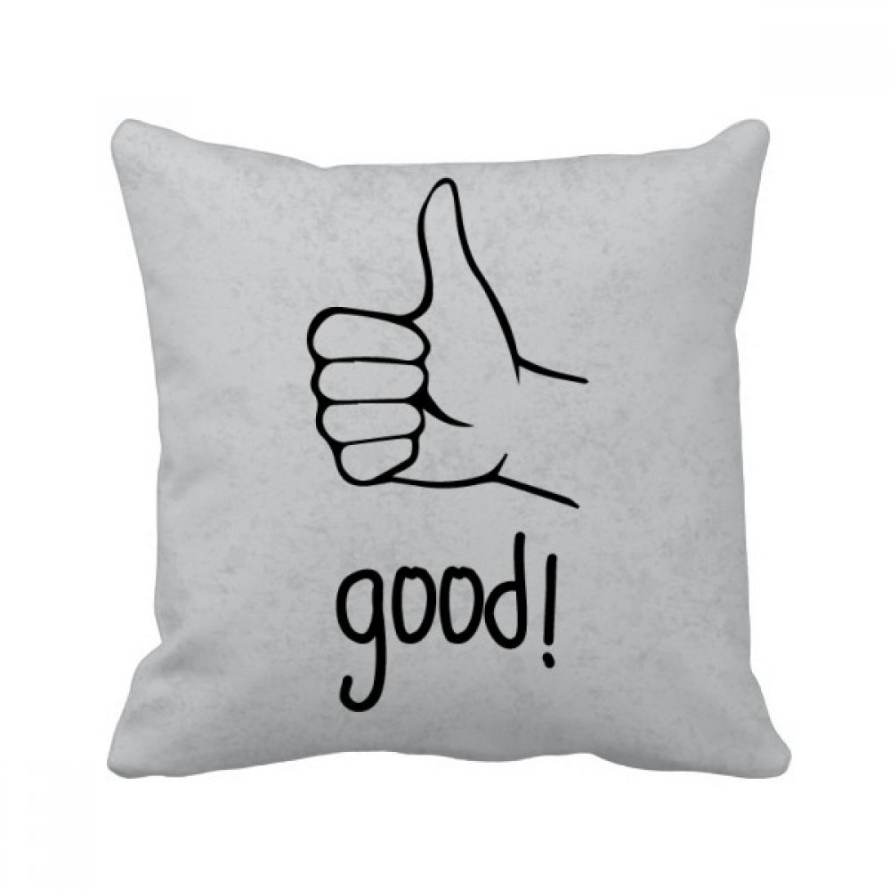 Coussin motif Pouce Noir personnalisé, une idée cadeau originale de 40x40cm