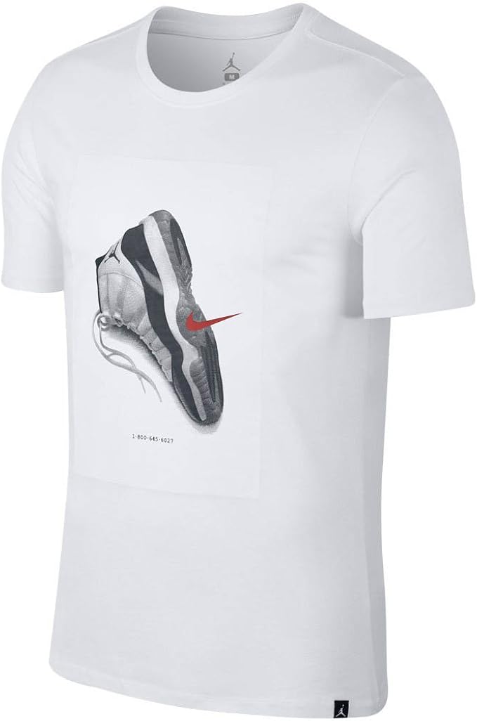 AIR JORDAN T-Shirt Uomo AJ11 CNXN in Tessuto Bianco 914459-100 : Amazon.it:  Moda