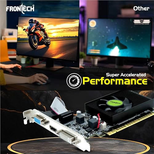 FRONTECH GT 740 Graphics Card with 4 GB DDR3 128 Bits PCIe 3.0, High Efficiency, Quality Gaming Graphics Card, Single Cooling Fan (GRP-0005, Black) - Image 6