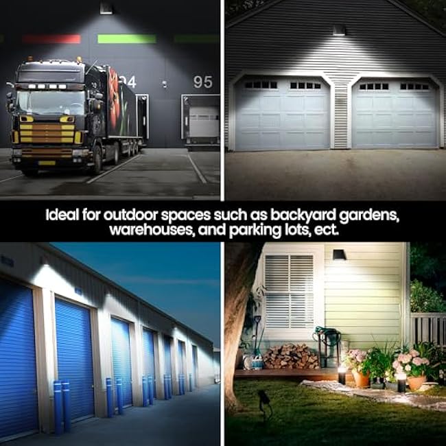 LED Wall Pack Light Wall Light Security Fixture 3 Wattage Options 3 CCT Options