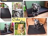 FORTISLINE Hundematte Hundebett OAHU Plus 2 Größen 4 Farben (L - 90x60x8cm, Grau)