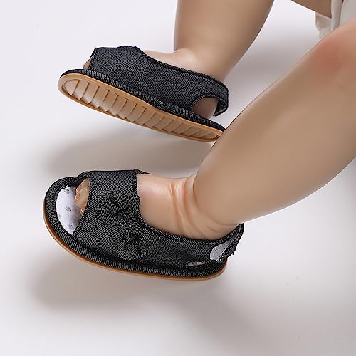 Infant Baby Boy Girls Sandals Summer Flat Anti Slip Fish Mouth Open Toe Bow Soft Bottom Breathable Shoes3