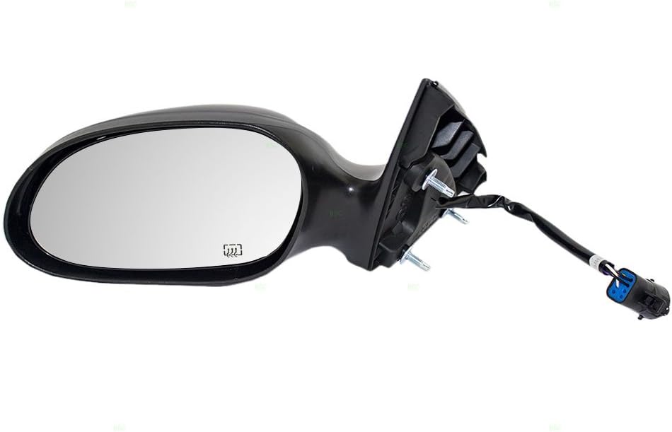 Brock Replacement Driver Side Power Mirror Textured and Paint to Match Black Covers Non-Foldaway with Heat without Puddle Light Compatible with 2000-2007 Taurus & 2000-2005 Sable