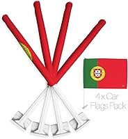 Vista 162 de Bandera de Estados Unidos con poste para coche, bandera para carros, 2 unidades, bandera de América, capó para auto, 4 de julio, decoración