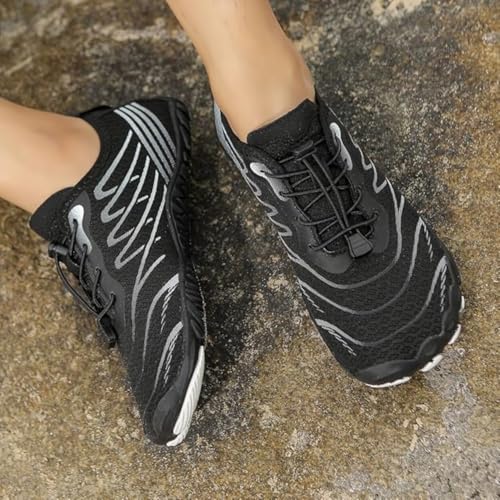 Hrtesus Grounding Shoes with Copper for Men Women, Grounded Barefoot Footwear Earthing Shoes Wide Toe Highly Elastic Non-Slip Sneakers4